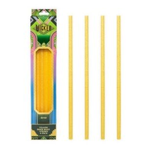 NEW wicked x stanley target exclusive yellow brick road straws 💛 4 pack